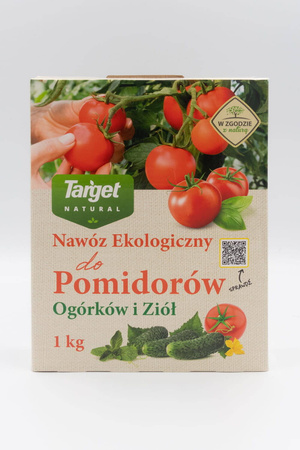 Ekologiczny nawóz do pomidorów, ogórków i ziół (w szklarni i w ogrodzie) – 1 kg Target