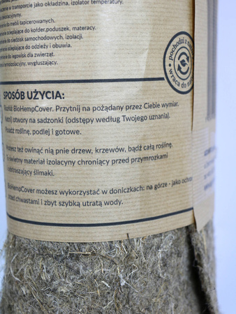 Włóknina Do Ściółkowania BIO Hemp Cover – 0,8x5 m Agrimpex