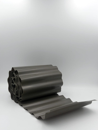 Obrzeże Trawnikowe Faliste SZARE – 20 cm x 9 m Bradas