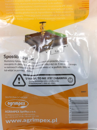 Szpilki Do Mocowania Agrowłókniny – Czarne – 50 szt.