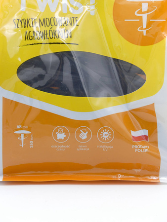 Szpilki Do Mocowania Agrowłókniny – Czarne – 50 szt.