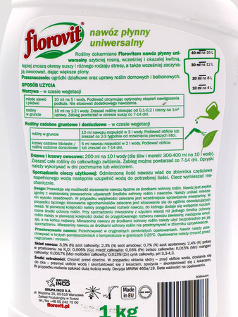 Nawóz Uniwersalny – 1 litr Florovit Florowit
