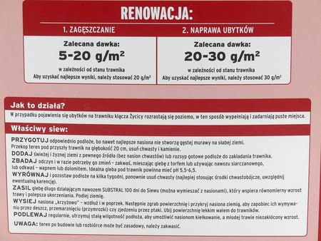 Trawa Samo Zagęszczająca – Renowacyjna – 5 kg Substral