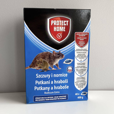 Rodicum Extra – Pasta Trutka Na Szczury i Nornice – 400 g (40x10 g) Protect Home