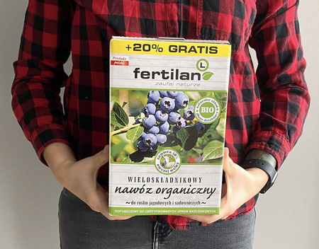Nawóz wieloskładnikowy organiczny z wełną owczą – do owoców – 1,2 kg Fertilan L