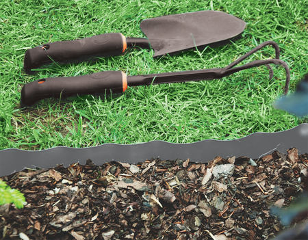 Obrzeże Trawnikowe Faliste SZARE – 20 cm x 9 m Bradas