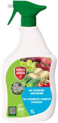 Lecithin RTU spray do roślin ozdobnych, warzyw i owoców na choroby – mączniak, zaraza ziemniaka i pomidora, kędzierzawość liści – 1I Protect Garden