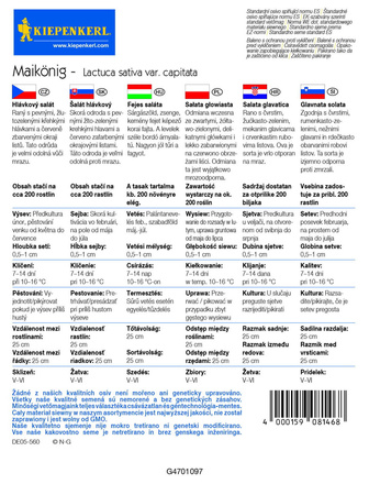 Sałata Głowiasta 'Maikonig' – Kiepenkerl