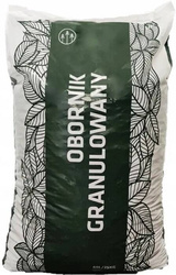 Obornik bydlęcy granulowany – nawóz do warzyw, owoców i trawnika – 40 l Zrębkor