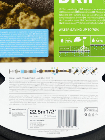 Wąż Nawadniający DRIP – 1/2" 22,5 m – 19-003 Cellfast