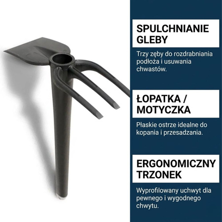 Motyczko grabki Small Garden Tool – Green Star