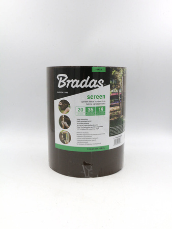 Taśma Ogrodzeniowa – Brązowa – 19 cm x 35 m Bradas