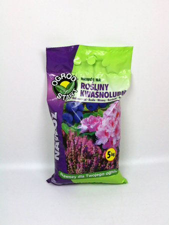 Nawóz do roślin kwaśnolubnych – do wrzosów, wrzośców, hortensji, azalii i różaneczników – 5 kg Ogród Start