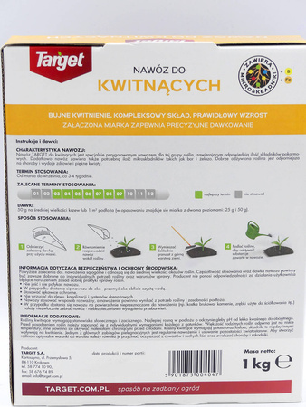 Nawóz Do Roślin Kwitnących z Mikroelementami – 1 kg Target