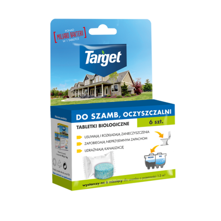 Tabletki Biologiczne Do Szamba i Oczyszczalni – 6 szt. Target