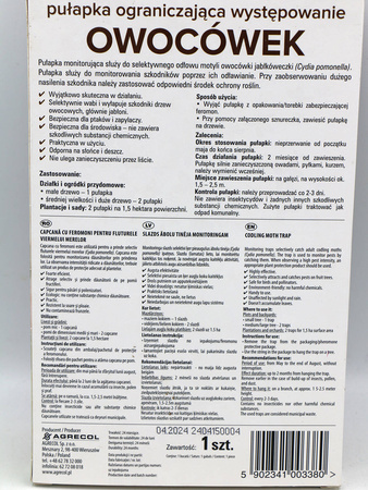 Pułapka Feromonowa – Na Owocówkę – 1 szt. Agrecol