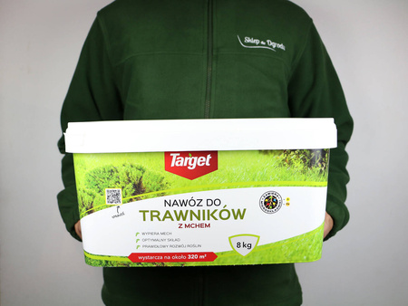 Nawóz do trawnika z mchem (wspiera usuwanie mchu) – 8 kg Target