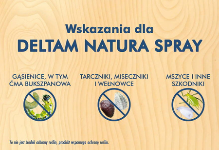Deltam Natura Spray na szkodniki – mszyce, przędziorki, wełnowce, wciornastki, skoczki, gąsienice ćmy bukszpanowej – 1 l Protect Garden