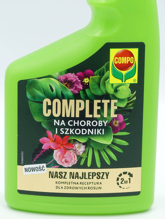 Naturalny Spray 2w1 na choroby i szkodniki – mszyce, mączliki, przędziorki, wełnowce, mączniak i pleśń – 500 ml Compo