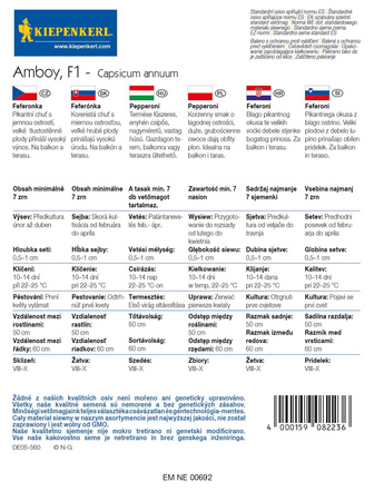 Papryka Papperoni 'Amboy' F1 – Kiepenkerl