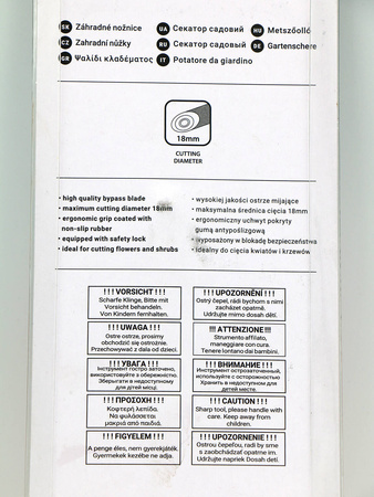 Sekator Ogrodniczy V-Series – Ostrze Mijające – Bradas