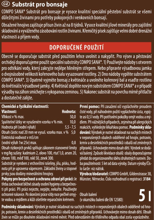 Podłoże do bonsai – 5 l Compo