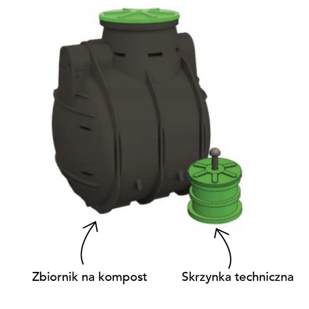 Kompostownik Wodny Bio Easy Flow WIRO – 1470 l Haba
