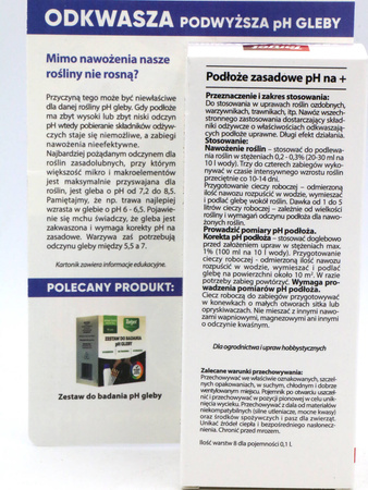 Podłoże pH+ – Odkwasza i Podwyższa pH Gleby – 100 ml Target