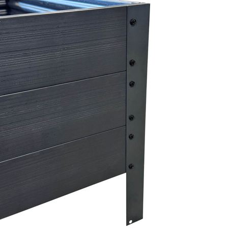 Warzywniak – podwyższana grządka – szary GPPS 150 x 75 x 30 cm Vegano