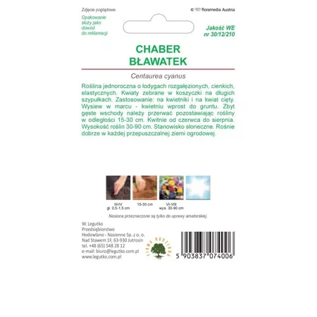 Chaber Bławatek Mieszanka – 1 g Legutko
