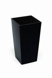 Osłonka Doniczka 300x300 mm Finezja – Czarna – Lamela