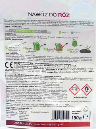 Nawóz do róż w proszku (rozpuszczalny) wspierający kwitnienie – 150 g Target
