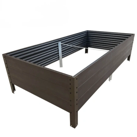 Warzywniak – podwyższona grządka – brąz GPPS 150 x 75 x 30 cm Vegano