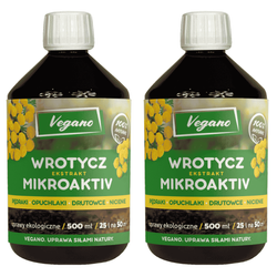 Wrotycz MIKROACTIV + mikroorganizmy – odstrasza szkodniki – 1 l (2 x 500 ml) Vegano