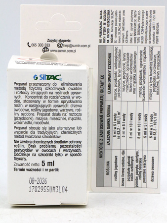 Siltac EC – Na Przędziorki, Mszyce, Miseczniki – 5 ml Sumin