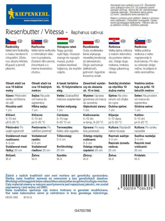 Rzodkiewka 'Vitessa' – Nasiona Kiepenkerl