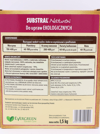 Nawóz Naturalny + Humus – 2w1 – Naturen – 1,5 kg Substral