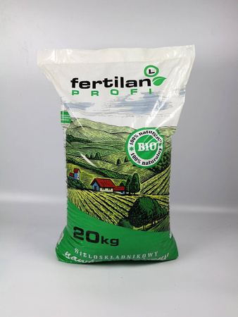 Nawóz naturalny z wełną owczą do ogrodu – 20 kg Fertilan L