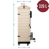Modułowa wędzarnia elektryczna PLYWOOD 320L, kółka Browin