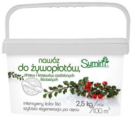 Nawóz do żywopłotów, drzew i krzewów ozdobnych – 2,5 kg Sumin