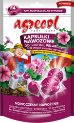 Kapsułki Nawozowe – Pelargonia Surfinia – 14 szt. Agrecol
