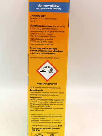 Nawóz jesienny do trawników przygotowujący do zimy – 1 kg Target