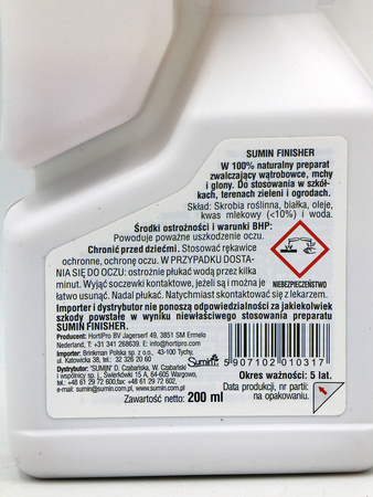 Finisher – Zwalcza Mech Na Trawniku, Glony i Wątrobowce – 200 ml Sumin