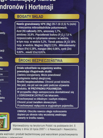 Nawóz Do Rododendronów i Hortensji – Osmocote 2w1 – 300 g Substral