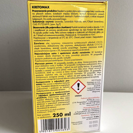 Kretomax – Środek Odstraszający Krety i Nornice – 250 ml Target