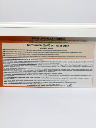 Nawóz Jesienny Uniwersalny – 10 kg Sumin