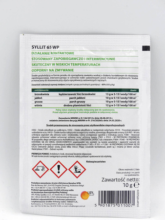 Syllit 65 WP – Na Choroby Drzew Owocowych – 10 g Target