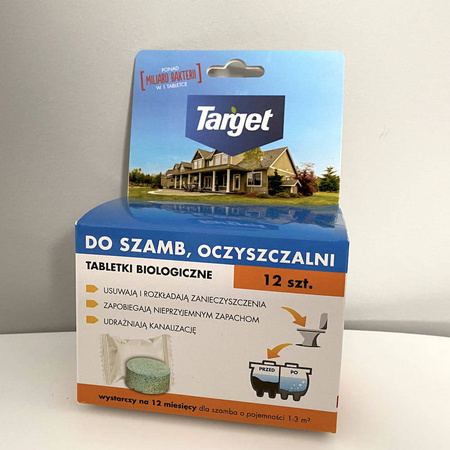 Tabletki Biologiczne Do Szamba i Oczyszczalni – 12 szt. Target