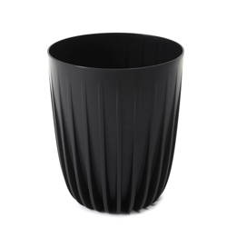 Doniczka Ø190 mm Mira Eco Recycled – Czarna – Lamela