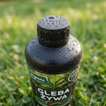 Gleba Żywa (efekt pracy dżdżownic) wermikompost w płynie do warzyw, owoców, trawnika i roślin ozdobnych – 1 l Vegano